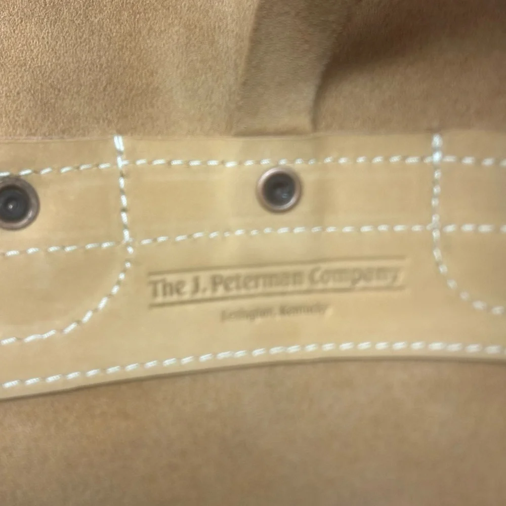 J. Peterman Co. British Tan Saddle leather bag